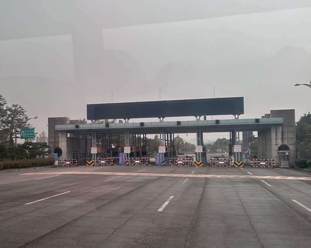 Kaesong Toll Gate during the DMZ tour review Seoul