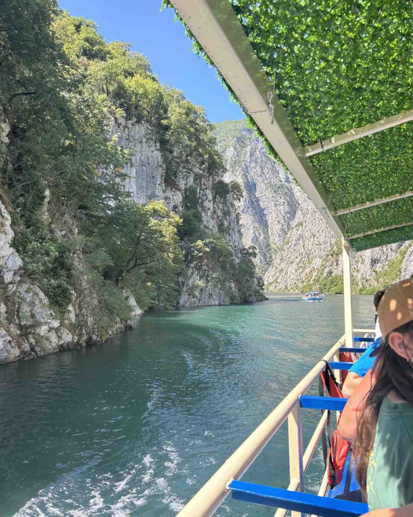 Views from the Komani Lake ferry on the journey to Valbona