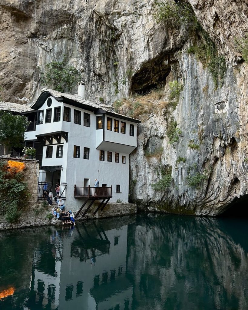 Blagaj Tekke monastery at the Buna River spring