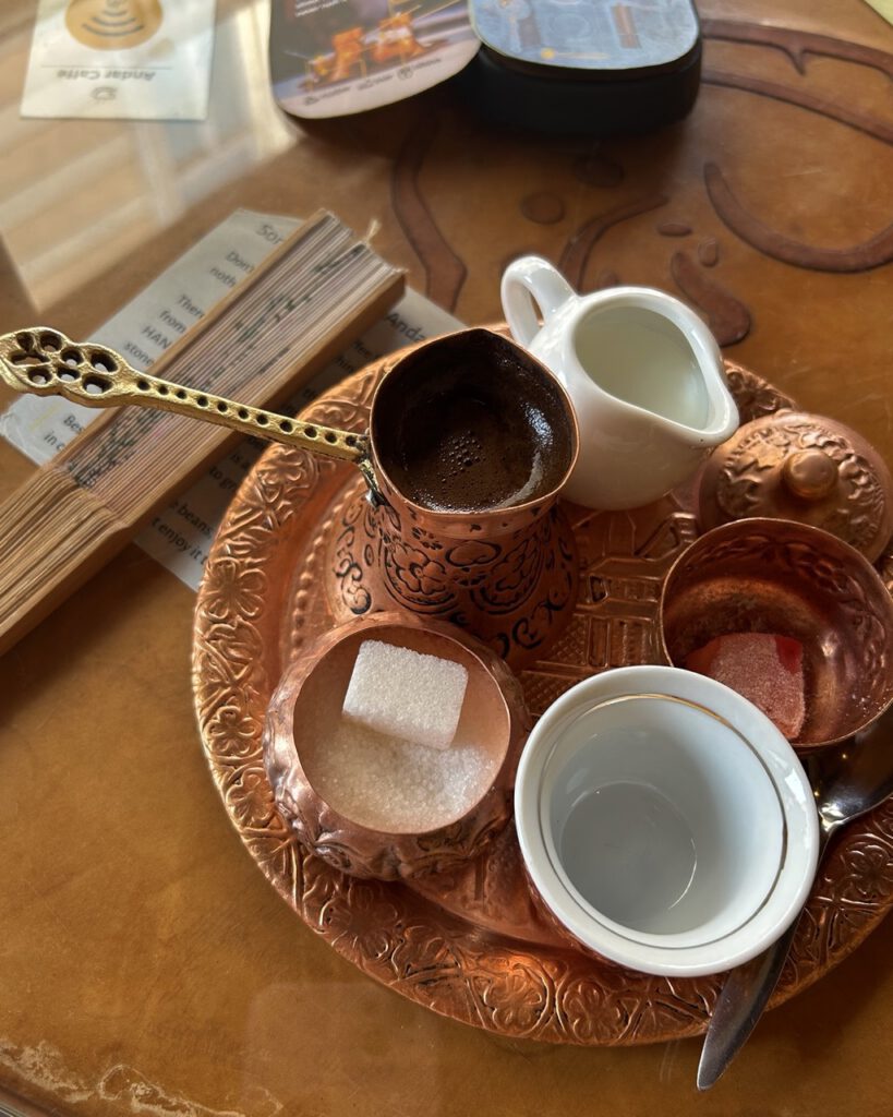 Traditional Bosnian coffee served in Sarajevo