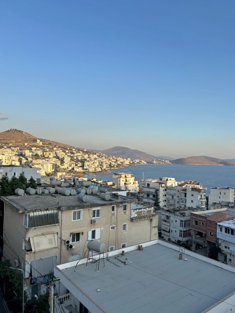 Hillside view over Sarandë, Albania